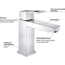 Mabeyn Lavabo Bataryası Eurocube M-Boyut Krom - 23446000