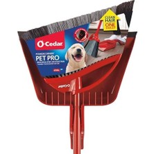 Skygo O-Cedar Powercorner, Pet Pro Süpürge ve Basamaklı Faraş, Kırmızı