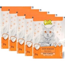 Mabeyn 5'li Quik Kedi Kumu Koku Giderici 25 gr (Bebek Pudrası)