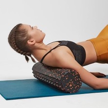 Mabeyn Actifoam Trigger Point Foam Roller Tırtıklı Masaj Köpüğü (Siyah + Turuncu Orta Sert, 90 Cm)…