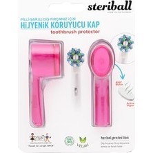 Mabeyn Sterıball Şarjlı Pilli Diş Fırçaları Için Hijyenik Diş Fırçası Koruma Kabı-2'li Pembe x 2