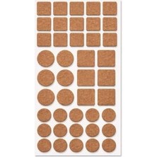 Mabeyn Yapışkanlı Keçe Ped, 120MM x 240MM, Kahverengi, Kare, Koltuk Ayağı Için, Çizilmeyi ve Gürültüyü Önler