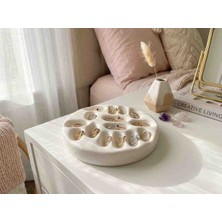 Tevis Living Dekoratif Takı Tabağı, Yüzüklük, Küpelik, Organizer, Hediyelik