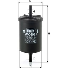 Mabeyn Mann Filter Yakıt Filtresi Wk 6031 (-)