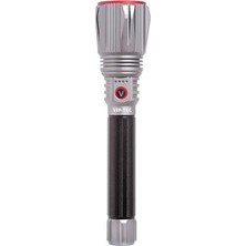 Mabeyn Vega 10K VT891209 10.000 Lümen Şarj Edilebilir Alüminyum El Feneri LED Şarj Göstergeli Ergonomik Taşıma Kılıfı Odaklama Modu