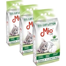 Mabeyn Mio Kedi Kumu, 5 Lt. Aloe Kokulu Bentonit, Ince (3 Paketi)