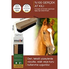 Mabeyn MOLE%100 Doğal At Kılı Deri Döşeme Temizleme Fırçası