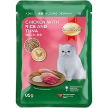 Mabeyn Smartheart Pouch Tavuk ve Pirinçle Ton Balığı 85 gr
