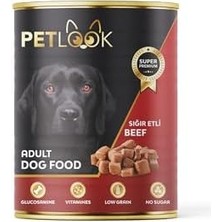 Mabeyn Konserve Köpek Maması Yetişkin Sığır Etli, Kıyılmış, Pate Etli 415 gr 24 Adet Yaş Mama Düşük Tahıllı
