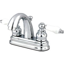 Mabeyn GKB5611PL Restorasyon 10 cm Merkez Seti Lavatuvar Musluğu, Perakende Açma, Cilalı Krom