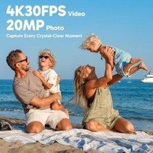 Mabeyn Brave 4 4K 20MP Wifi Aksiyon Kamerası Ultra Hd With Eıs 30M Underwater Su Geçirmez - Uzaktan Kumandalı - 5x Zoom