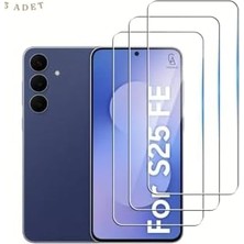 Mabeyn - Galaxy S25 Fe ile Uyumlu Ekran Koruyucu Şeffaf Temperli Kırılmaz Cam Ekran Koruyucu 3 Adet