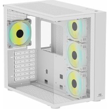 Mabeyn Powerboost PB-SS02W Sea View USB 3.0, Atx 7 x Argb Fanlı, Beyaz Kasa (Psu Yok)