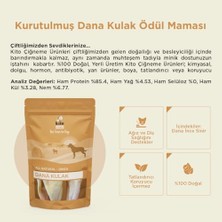 Mabeyn Kito Kurutulmuş Dana Kulak Çiğnemelik Köpek Ödül MAMASI%100 Doğal, Glutensiz, Organik 100 gr (Dog Treat)