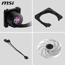 Mabeyn Msı Mpg Corelıquıd P13 360 - Cpu Soğutucu Aıo Sıvısı, Tam Düzlemli Bakır Taban, Vidasız, Optimize Edilmiş Mikro Kanallar, Cycloblade 9 Vantilatör, Split- Radyatör, Argb Gen2