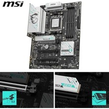 Mabeyn Msı B850 Gamıng Plus Wıfı Anakart, Atx - Amd Ryzen 9000/8000 / 7000 Işlemcileri, Am5 - Ddr5 Bellek Arttırma 8200+ Mt/s (Oc), Pcıe 5.0 X16 ve 4.0 X16, M.2 Gen5, Wi-Fi 7, 5g Lan'ı Destekler