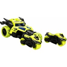 Mabeyn Maxx Wheels Motosiklet Fırlatıcılı Sesli ve Işıklı Araba - Kırmızı