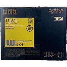 Mabeyn Brother TN-871 Standart Verimli Toner Kartuşu - Sarı Renk - ~ 6500 Sayfa Verim