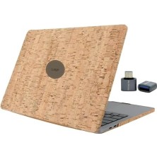 Mabeyn MacBook Pro 13 Inç Kılıfı A1708 A1706 A1989 A2159 A2251 A2289 A2338 M1 M2 Uyumlu Sert Kapak 360° Koruma Ahşap Kaplama Açık Kahverengi