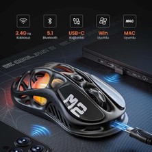 Mabeyn Mercury V75 Lite Hall Effect, Trigger 8.000 Hz Kablolu Manyetik Klavye + M2 26.000 Dpı Rgb Kablosuz Mouse Oyuncu Seti, Siyah