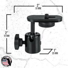 Mabeyn Frameworks Mikrofon Standı Için Küre Başlıklı ve Adaptörlü Kamera Tutucu (Gfw-Mıc-Camera-Mt)