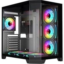 Mabeyn FC-9550G 850W 80+ Bronze 7X120MM Argb Fan Mid Tower Atx Siyah Gaming (Oyuncu) Kasa