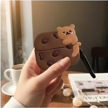 Mabeyn Galaxy Buds 3 Pro Kılıf Karakter Figürlü Cookie Kahverengi, 87005676