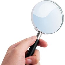 Mabeyn Deluxe Products Klasik Elde Taşınır Büyüteç - Seyahat Için Taşınabilir Kompakt Tasarım ve Küçük Baskı ve Hobi Okumaları Okumak Için 3x Büyütmeli 3" Cam Lens, Siyah, (SON-DP-8119)