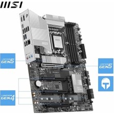 Mabeyn Msı MB Pro B860-P Soket 1851 Ddr5 8600MHZ(OC) 3xm.2 1x Tb4 HDMI Dısplay 5g Lan Atx