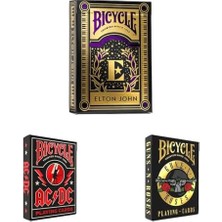 Mabeyn Elton Oyun Kartları & Ac Dc Oyun Kartları & Guns Roses Oyun Kartları