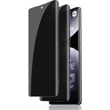 Mabeyn - 14 Pro 5g ile Uyumlu Ekran Koruyucu Hayalet Cam Tam Kaplar Oval Temperli Privacy