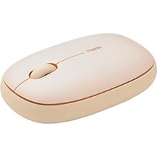 Mabeyn Rapoo M660 Sessiz Kablosuz Fare Kablosuz Fare 1300 Dpı Sensör 9 Ay Pil Ömrü Sessiz Tuşlar Ergonomik Sağ Elini Kullananlar ve Solaklar Pc & Mac Için - Bej
