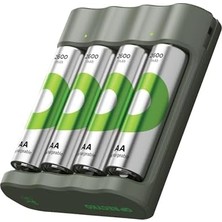 Mabeyn Gp B441 USB Pil Şarj Cihazı 4 Adet 2600MAH Aa Kalem Pilli Set