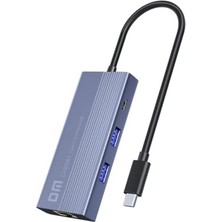 Mabeyn Dm CHB061 Type-C To 4K HDMI 3*usb3.0 Gigabit Ethernet Pd 60W Çoklayıcı Hub