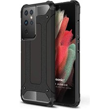 Mabeyn Galaxy S21 Ultra Kılıf Rugged Armor Siyah