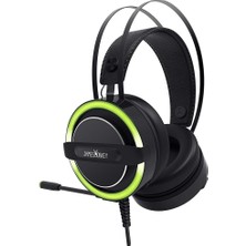 James Donkey 711 Siyah 7.1 Surround Gaming Kulaklık Neodimyum 50MM Sürücüler 112DB Hassas Mikrofon -43DB Yeşil LED Aydınlatmalı Manuel + Yazılımla Ses Kontrol USB Bağlantı