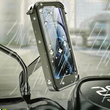 Mabeyn Bisiklet Motosiklet ve Scooter Için Dikiz Ayna Uyumlu Telefon Tutucu Modellere Uyumlu Kolay Kurulum ve Kullanım Ds-Mth3