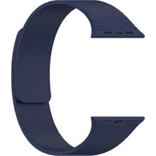 Mabeyn 40MM ile Uyumlu Cns KRD-136 Kabartma Desenli Silikon Kordon - Lacivert