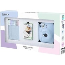 Mabeyn Mini 12 Mavi Fotoğraf Makinesi 10'lu Film ve Mandal Bundle Box