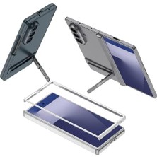 Mabeyn Galaxy Z Fold 7 Kılıf Kıpta Standlı Kapak (Siyah)