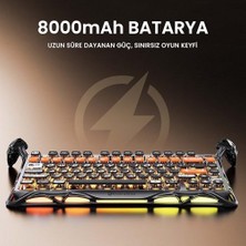 Mabeyn Gravastar K1 Pro Mekanik Gaming Klavye, x Kablosuz Optik Mouse ve Mousepad Oyuncu Seti (Cyberflare)