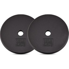 Cekar Store YES4ALL Stant 2,54 cm Dökme Der Ağırlık Plakası - Kuvvet Antrenmanı Için Ideal - Çoklu Ağırlık: 2-11  (Tekli ve 4'lü Set)