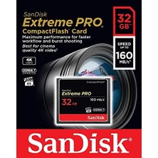 Mabeyn Extreme Pro 32GB Compactflash Hafıza Kartı Udma 7 160MB/SN'E Kadar - SDCFXPS-032G-X46