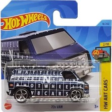 Mabeyn - 70S Van - Hw Art 2/10 - HKK16 - Short Card - Metal Flake Navy Blue - Mattel 2023