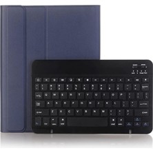 Mabeyn iPad Pro 11 3. / 4. Nesil ile Uyumlu Kılıf Kablosuz Klavyeli Mobax A2759-61-62 A2377-01 A2459-60-35 Lacivert
