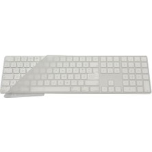 Mabeyn Keyboard 2 A1843 Numerik Türkçe Q Klavye Koruyucu – Us Ansı Enter Uyumu ile Türkçe Yapma Kaplama Ultra Ince Silikon Keyboard Cover Toz ve Sıvı Koruma Şeffaf