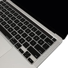 Mabeyn MacBook Pro Klavye Koruyucu Türkçe Q Çeviri – Us Amerikan Düz Enter (Return) Uyumlu – Bar – 13 Inç A2251 A2289 A2338 (M1/m2) – 16 Inç A2141 – Ultra Ince Siyah