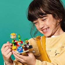 Mabeyn Minecraft Kayalığı 21164-7 Yaş ve Üzeri Oyunları Seven Çocuklar Için Alex, Bir Boğuk ve 2 Güzel Kirpi Balığı Içeren Yaratıcı Oyuncak Yapım Seti (92 Parça)