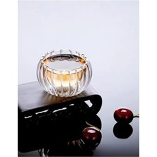 Mabeyn 6'lı Çift Cidarlı Cam Sosluk Reçellik Drajelik Lokumluk Mini Kase 6.1 x 4 cm