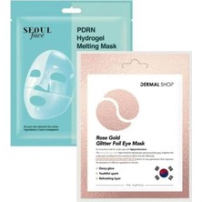 Mabeyn Dermal Pdrn Eriyen Maske Nemlendirici Cilt Onarıcı Şeffaf Jel Maske 34 gr ve Göz Maskesi Rose 4 Gr.